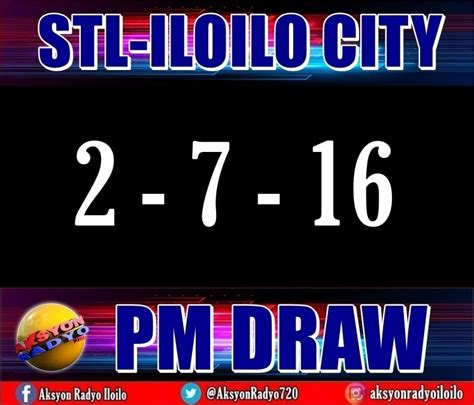 stl iloilo result today 2pm today